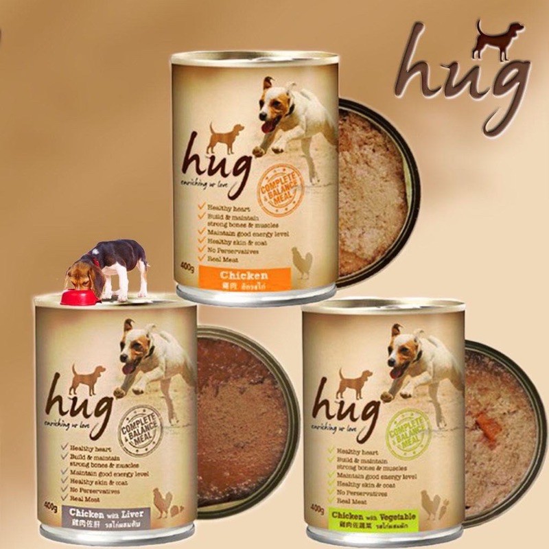 Pate dinh dưỡng HUG cho chó lon 400g