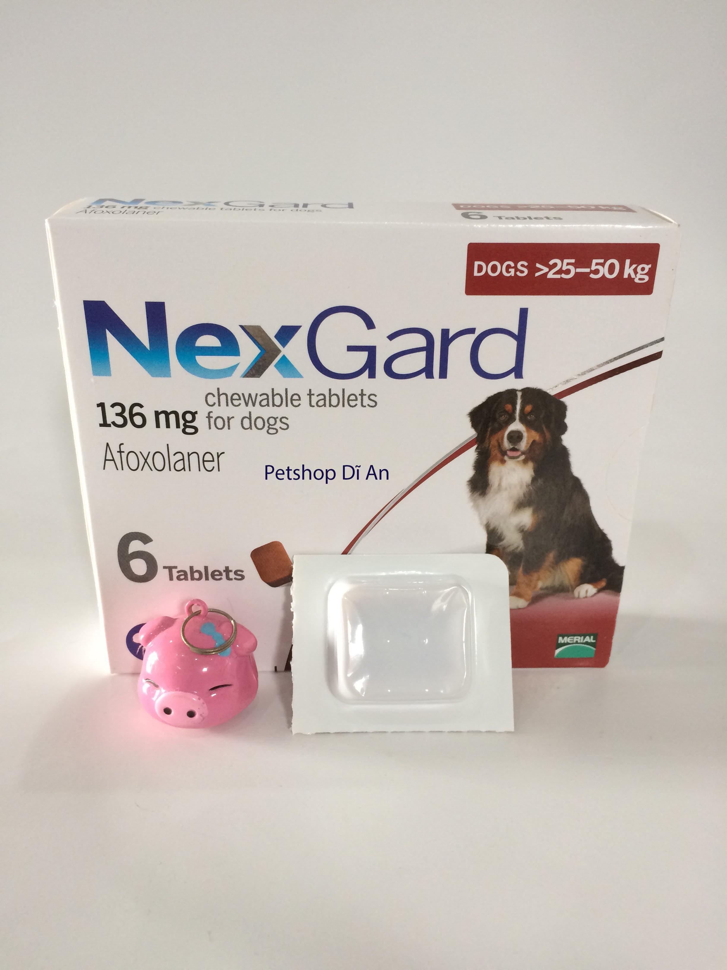Một viên NexGard - ghẻ, xà mâu, ve, bọ chét cho chó 25 - 50 kg