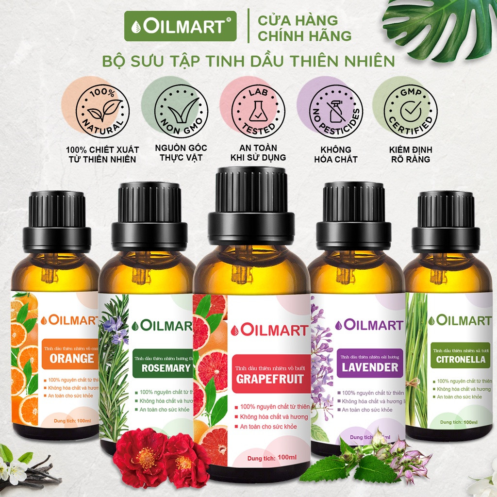 Tinh dầu thiên nhiên Oilmart Essential Oil - 100ml