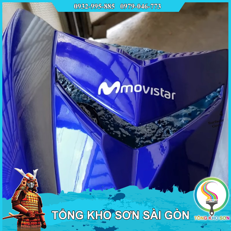 Bình sơn xịt màu xanh Exciter Y3973 Sơn xịt Samurai