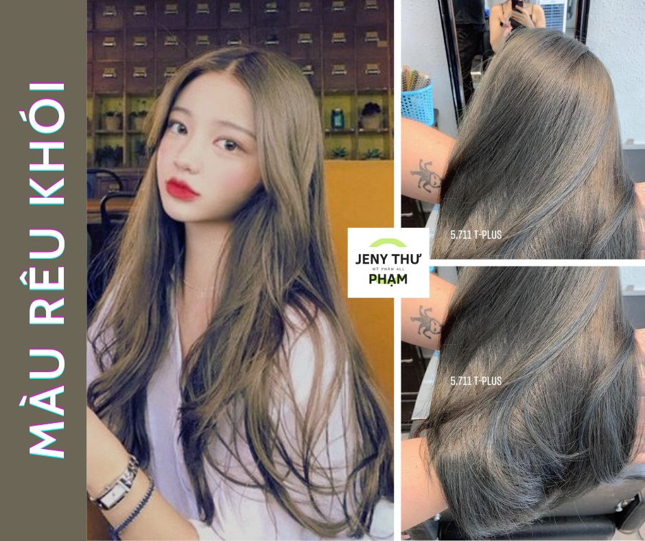 [FREESHIP] Màu nhuộm RÊU KHÓI - không cần Tẩy - 1 đập ăn ngay.
