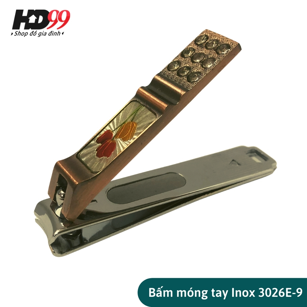 Bấm Móng Tay Móng Chân Cao Cấp HENGJINDA 3026E-9 Hàng Chất Lượng Cao Từ Thép Chuyên Dụng Kiểu Dáng Phù Hợp Bàn Tay người Việt Nam