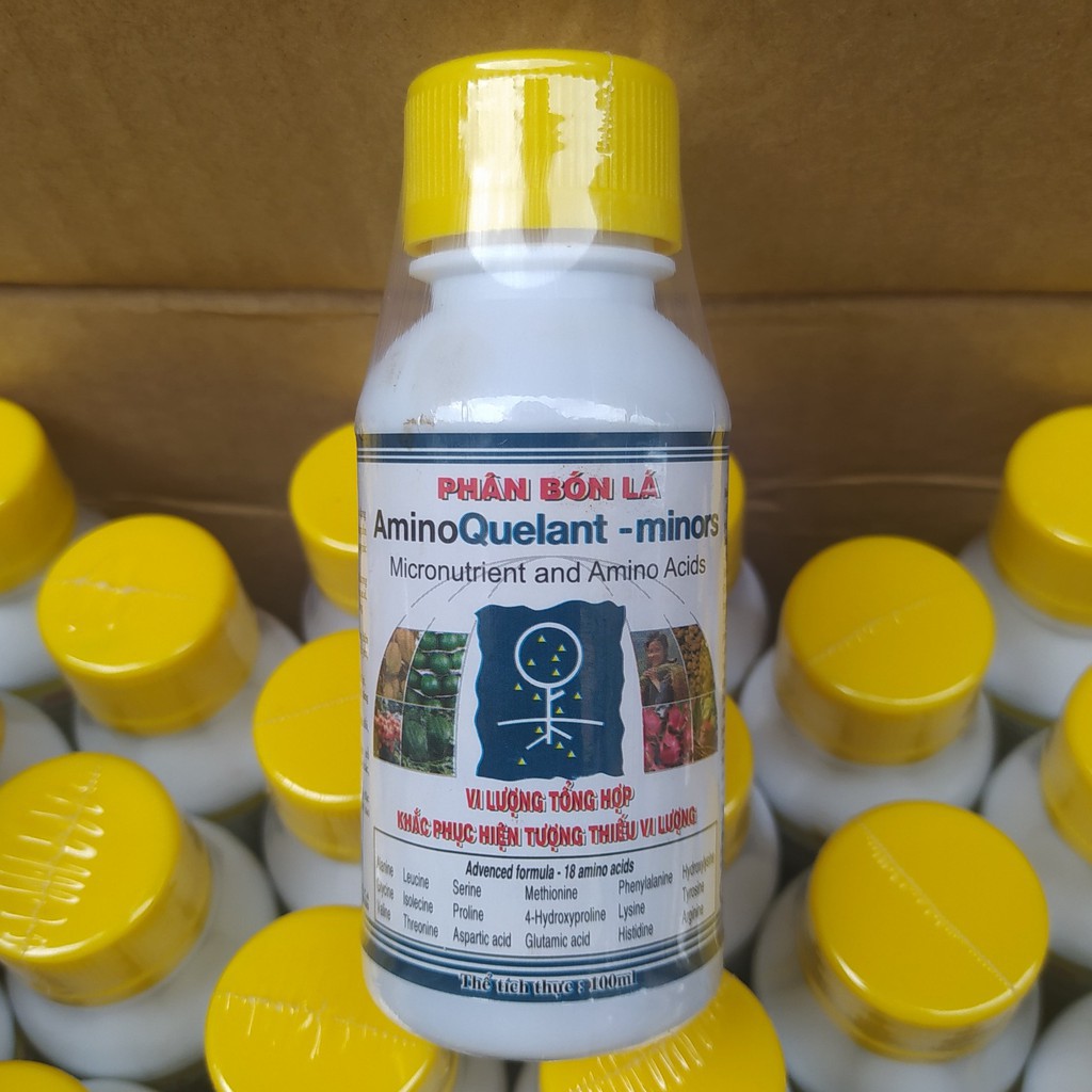 Phân bón lá cao cấp bổ sung vi lượng Amino Quelant - Minors chai 100ml
