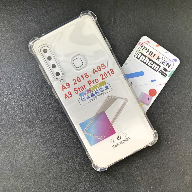 Ốp lưng Samsung A9 2018 dẻo Trong suốt Chống sốc