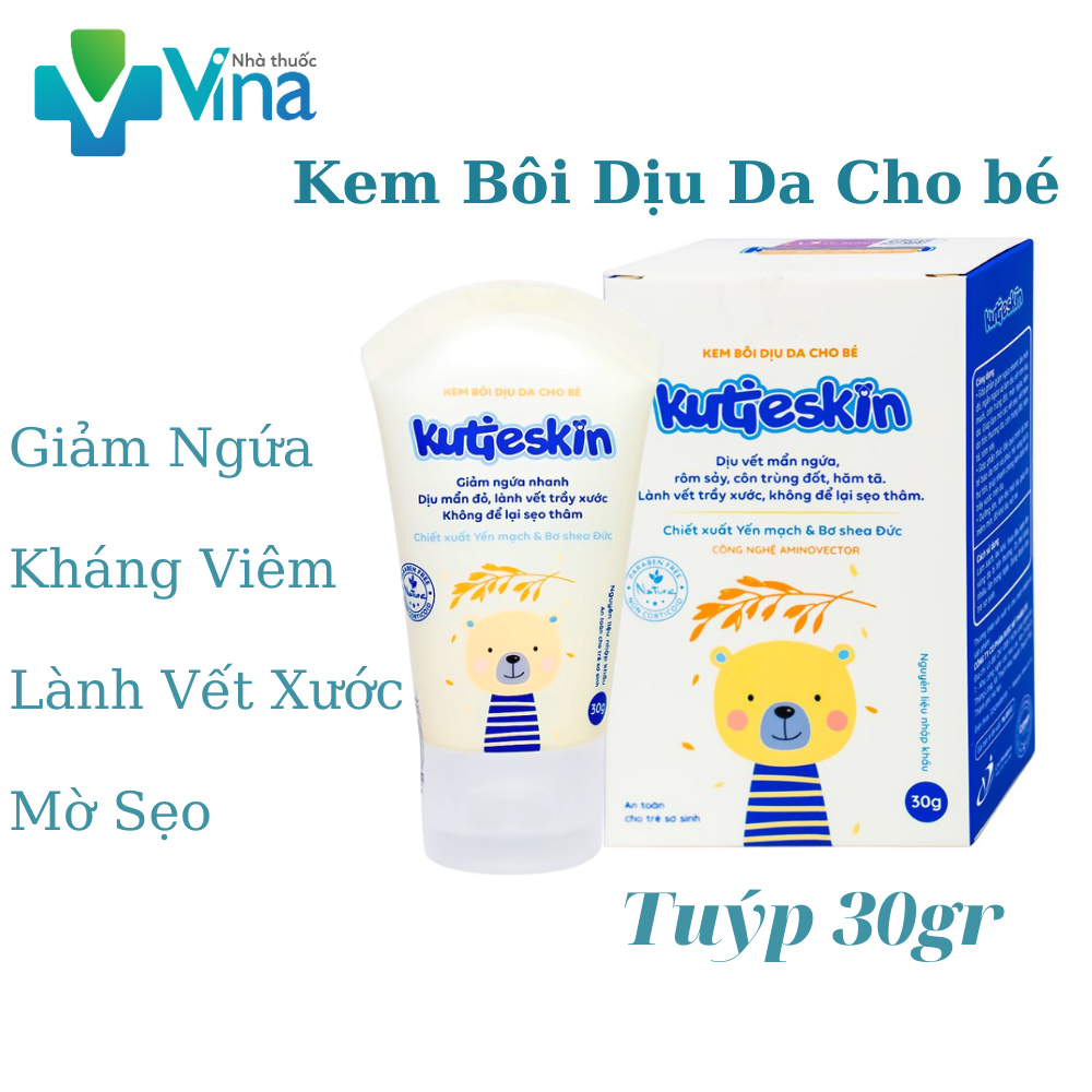 [HCM]Kem Bôi Dịu Da Cho Bé Kutieskin - 30gram