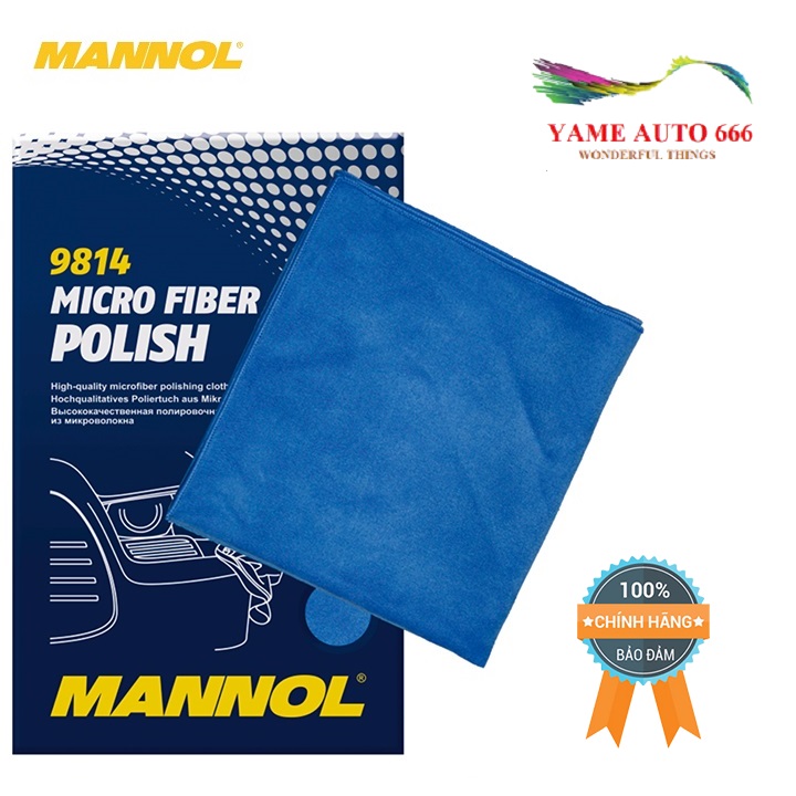 [HCM]Khăn Đánh Bóng Sợi Vải Nhỏ MANNOL Micro Fiber Polish 9814 – YAME AUTO666