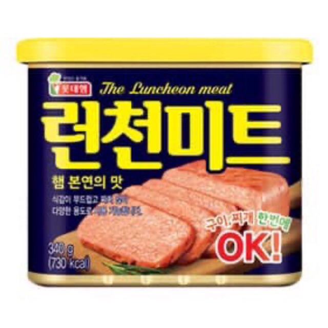 Thịt Hộp Lotte The Luncheon Meat Hàn Quốc 340gram