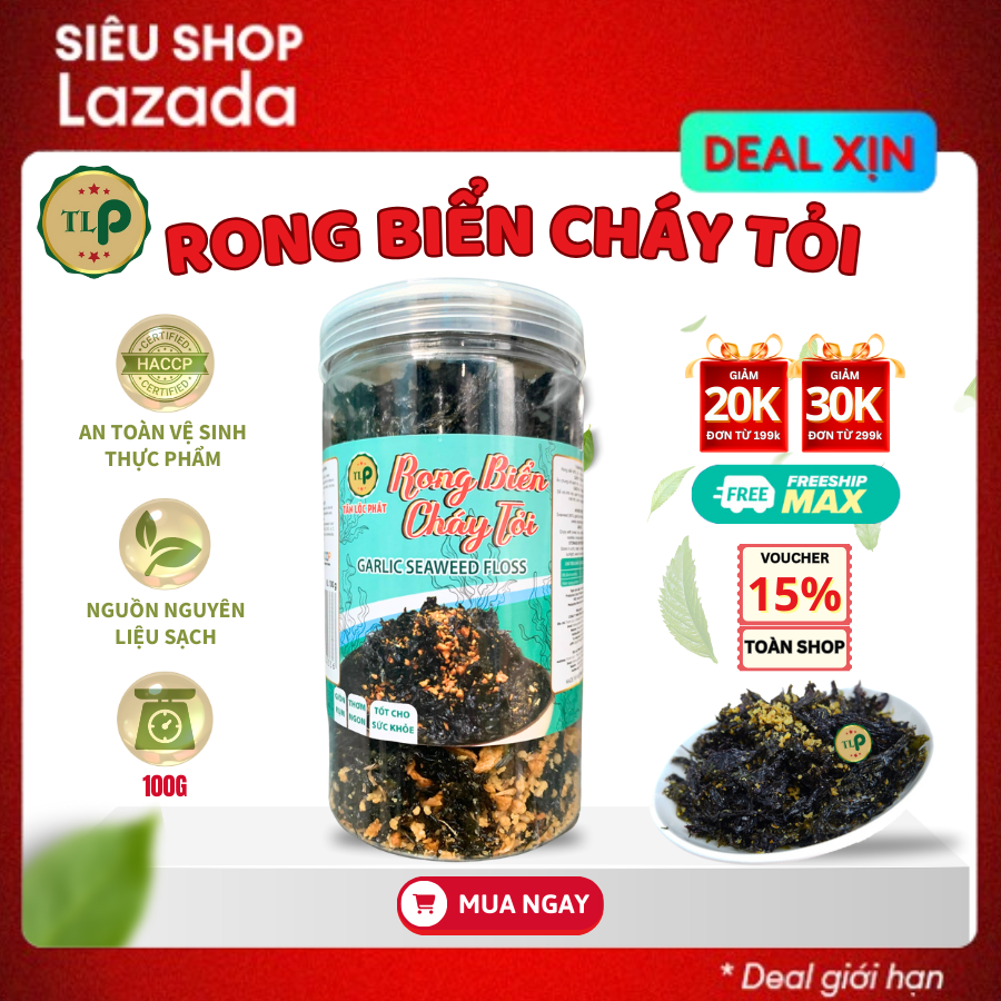 RONG BIỂN CHÁY TỎI TÂN LỘC PHÁT - HŨ 100G