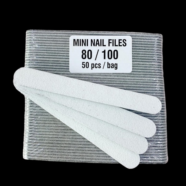 Dũa trắng mini xuất khẩu dư, dũa gel, dũa móng tay chân