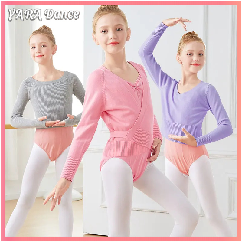 Áo len ballet YARA, áo khoác ballet cho bé gái, áo len đan, áo khoác thể dục ballet, áo khoác đan, áo khoác thể dục ballet