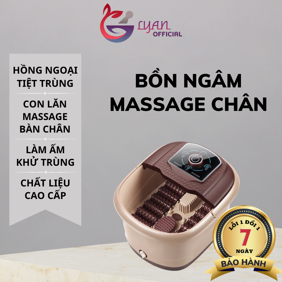 Bồn Ngâm Chân Massage Hồng Ngoại Khử Trùng Diệt Vi Khuẩn Ngăn Mùi Hôi Chân