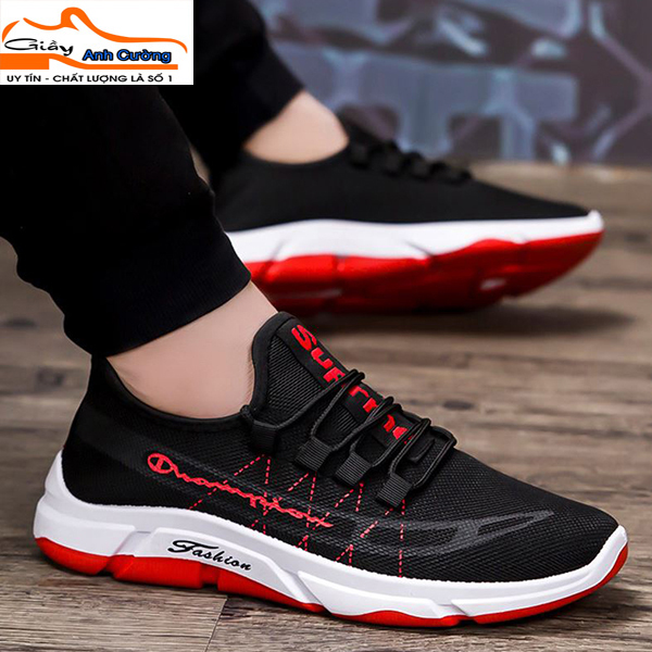 Giày nam thể thao sneaker Anh Cường trắng đẹp bata cổ cao cho học sinh đi học đi làm cao cấp Mã SVR-1