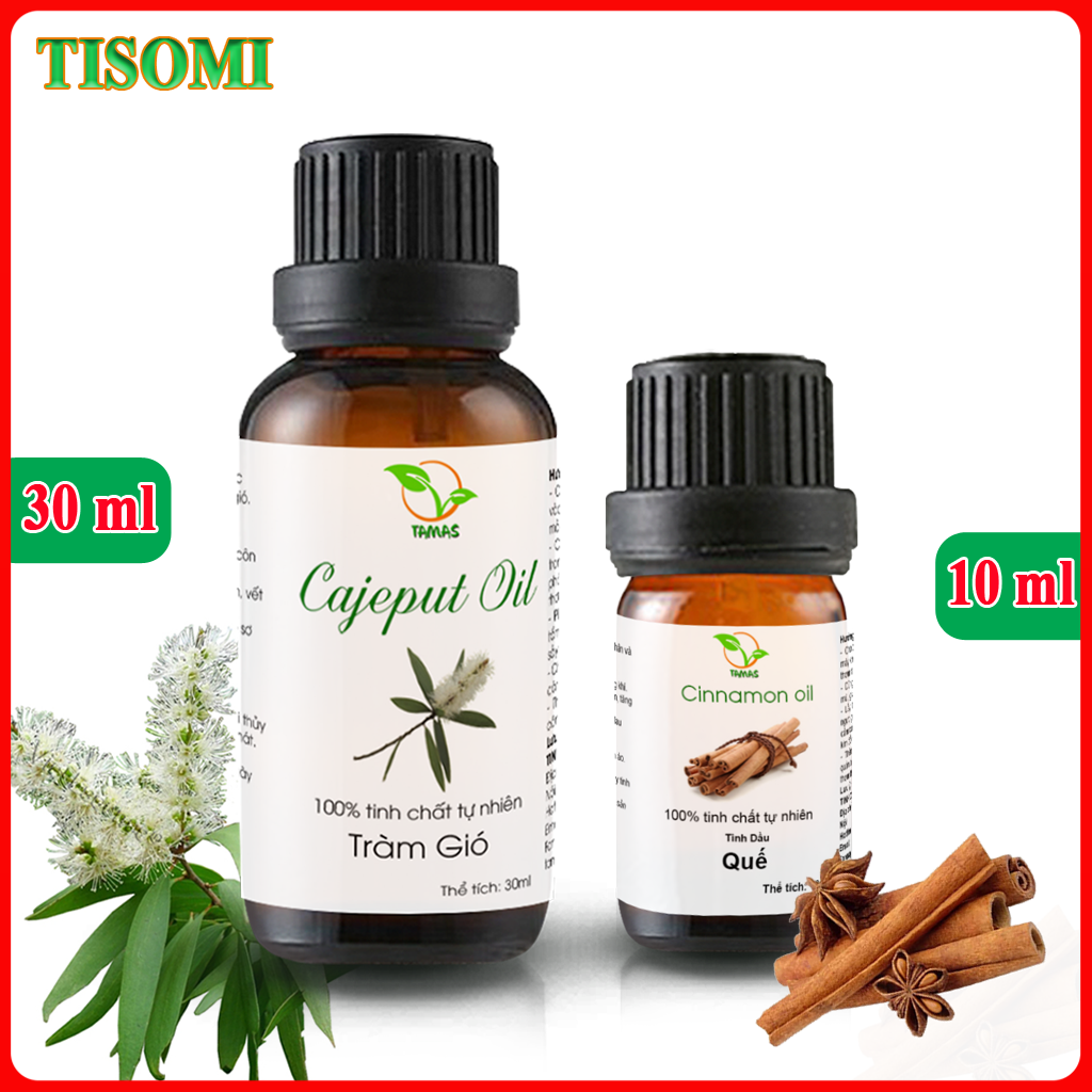 Tinh Dầu Tràm Gió Nguyên Chất Chai 30ml, Tinh Dầu Xông Phòng, Tinh Dầu Thơm Phòng, Tinh Dầu Đuổi Muỗi - Dầu Tràm Làm Ấm Cơ Thể, Hỗ Trợ Điều Trị Các Bệnh Về Hô Hấp, Tinh Dầu Tràm Gió Cao Cấp, Tinh Dầu Cho Bé - TISOMI