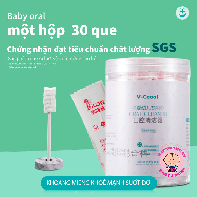 TƯA LƯỠI VCOOL - RƠ LƯỠI QUE VCOOL CHO BÉ SIÊU TIỆN LỢI