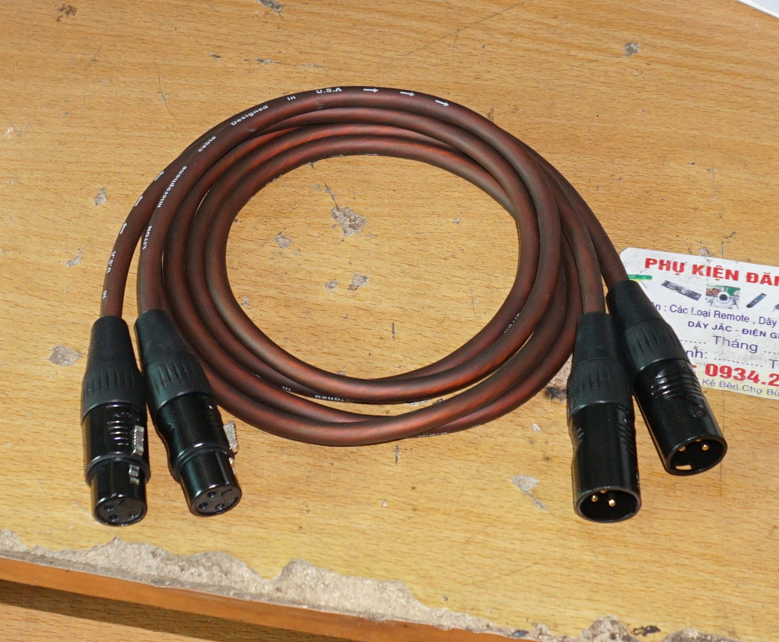 Cặp dây canon cái ra canon đực LiTon dài 1m