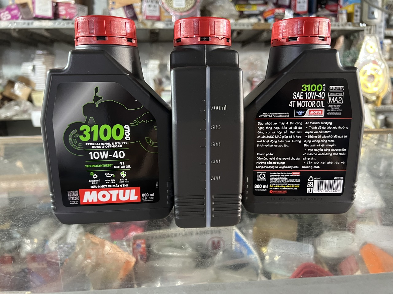 [HCM]Dầu nhớt bán tổng hợp Motul 3100 Silver/gold 10W-40