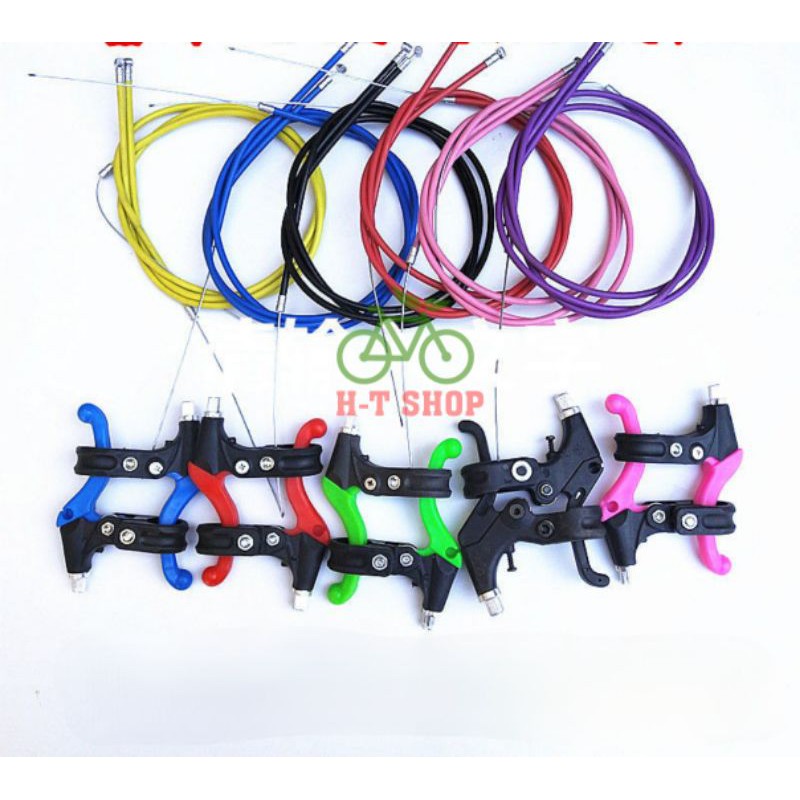Set tay phanh thắng + vỏ dây phanh thắng xe đạp trẻ em