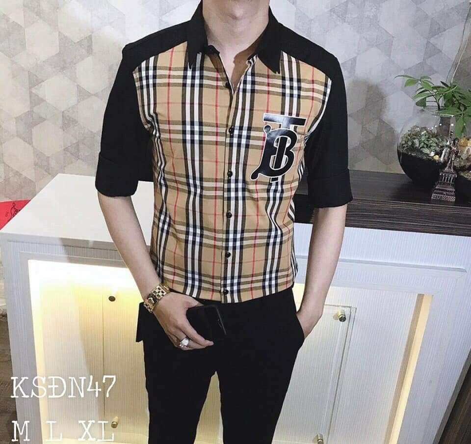ÁO SƠ MI NAM TAY DÀI PHỐI SỌC THÂN ÁO PHONG CÁCH HÀN QUỐC LÊN PHOM CỰC CHUẨN