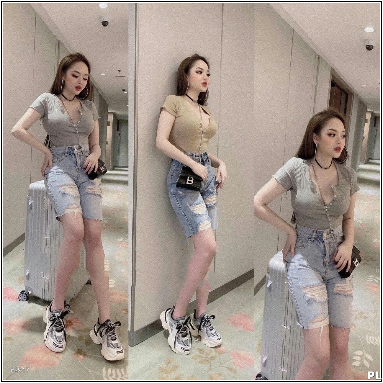quần jean NGỐ MẪU RÁCH ĐẦU TIÊN SIÊU ĐẸP 2913 -3-4