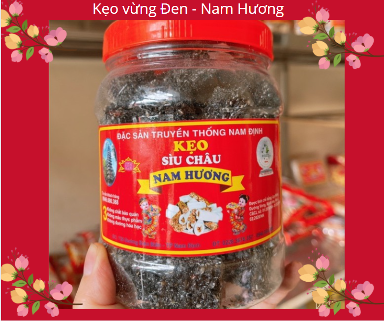 KẸO VỪNG ĐEN, sìu châu ❤️NGON❤️ cực giòn siêu ngon 500 gr/ KẸO SÌU CHÂU ĐẶC SẢN NỔI TIẾNG NAM ĐỊNH