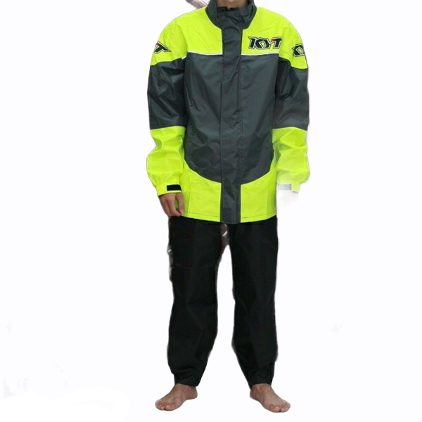 Áo Mưa Bộ KYT Premium Rain Coat Màu Xanh Dạ Quang