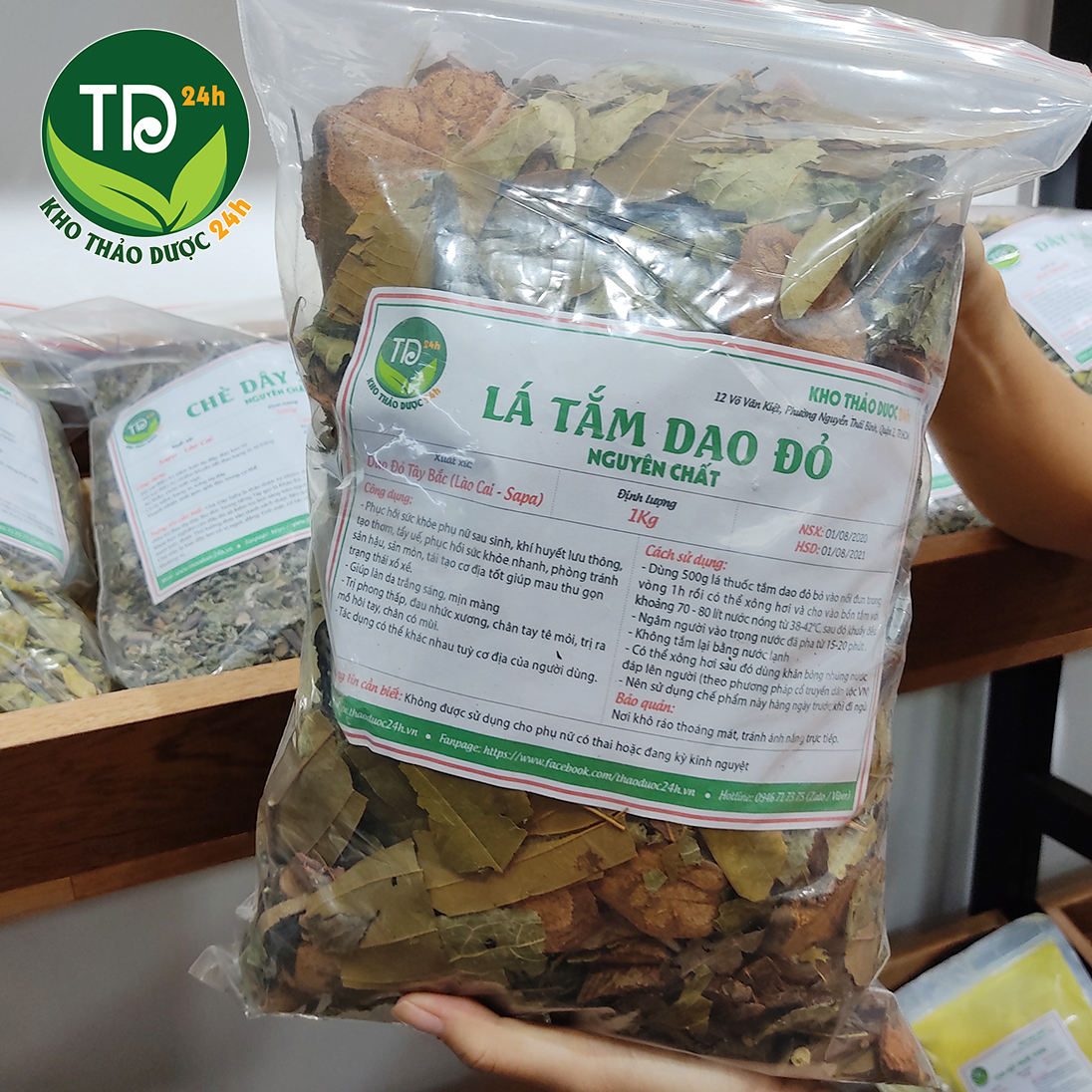 Lá tắm dân tộc dao đỏ 2 lần tắm