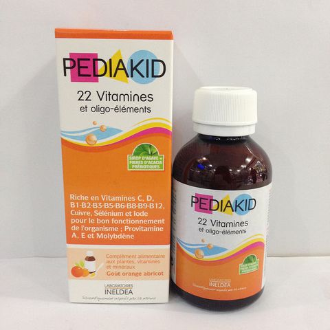 Pediakid 22 - Bổ sung Vitamin tổng hợp cho bé, cơ thể khỏe mạnh, tăng khả năng hấp thu và tăng cường sức đề kháng - nhập khẩu từ Pháp - lọ 125 ml