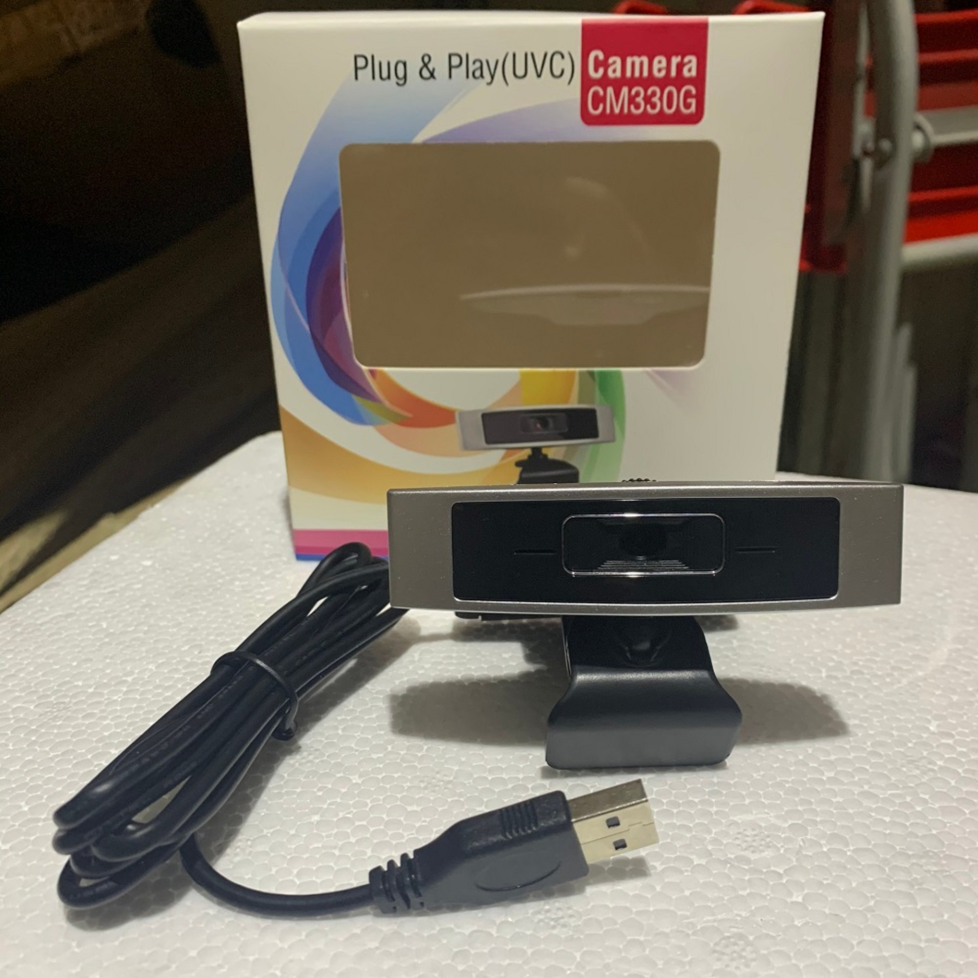 Webcam for Computers, Pcs, Laptops Cm330G - Webcam for Online Learning at Home 330g - Webcam for Students