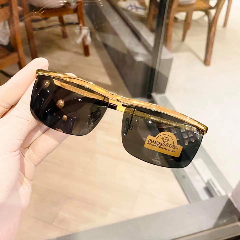 KÍNH MÁT ??NAM GỌNG VUÔNG VÀNG MẮT KÍNH RÂM CHỐNG TIA UV400 CHỐNG CHÓI BỤI