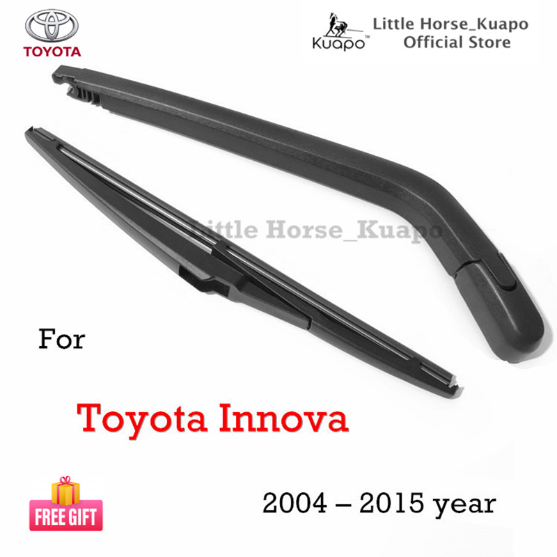 Kuapo cho 2004 đến 2015 năm Toyota Innova bộ gạt nước phía sau (thân cây/trục + lưỡi gạt mưa) inova