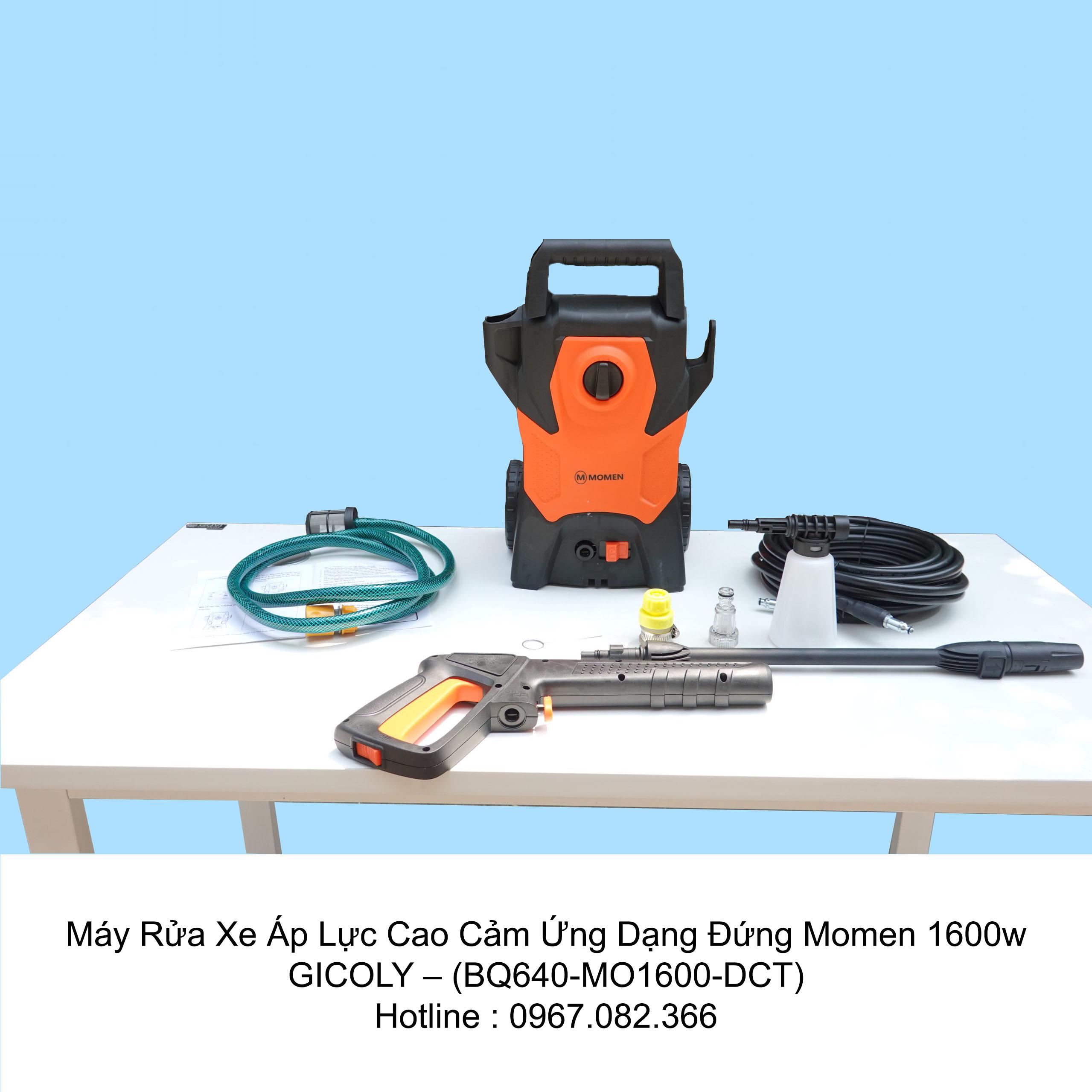 Máy Rửa Xe Áp Lực Cao Cảm Ứng Dạng Đứng Momen 1600w GICOLY(màu cam) – (BQ640-MO1600-DCT)