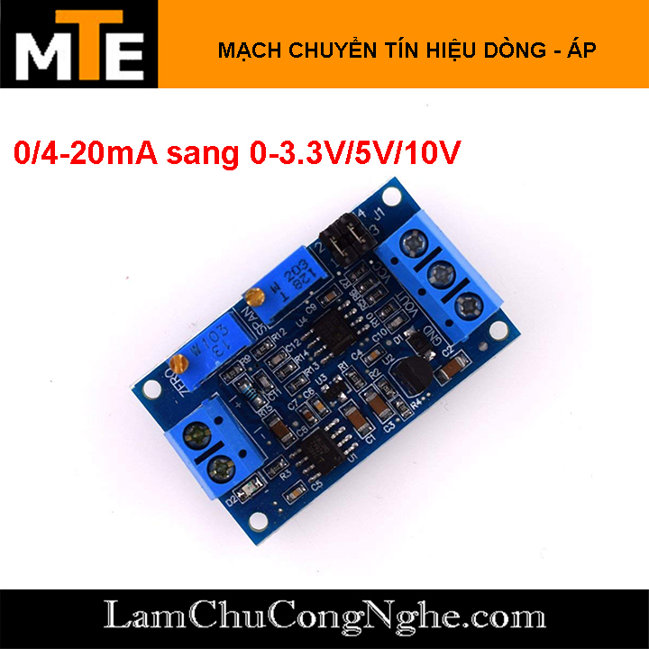 Mạch chuyển tín hiệu dòng áp 0/4-20ma to 0 - 3.3v/5v/10v hw-685