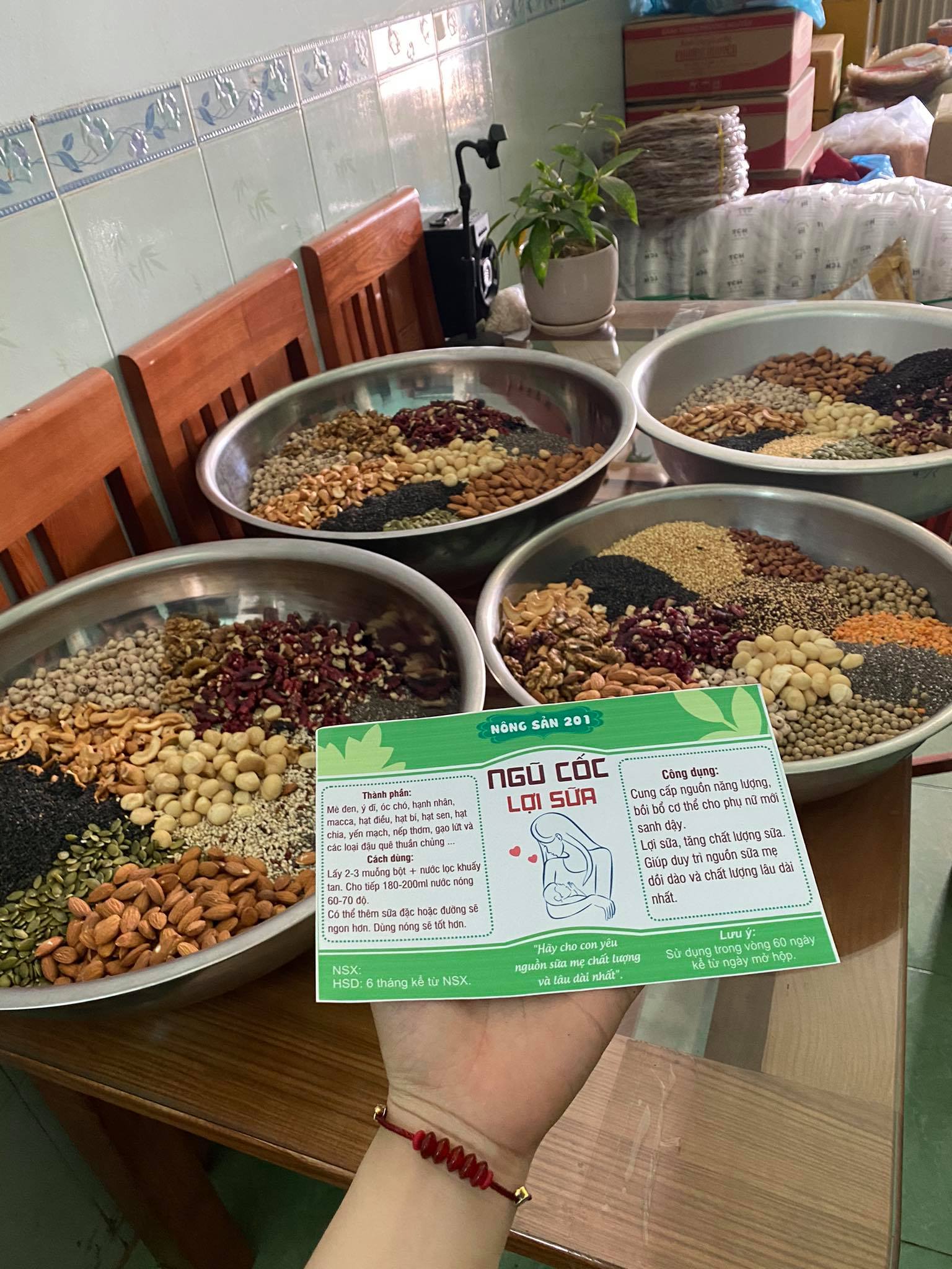 Ngũ cốc nhà làm - ngũ cốc lợi sữa hủ 700gr - nông sản 201 bình định #ngucocloisua #freeship đơn trên 150k