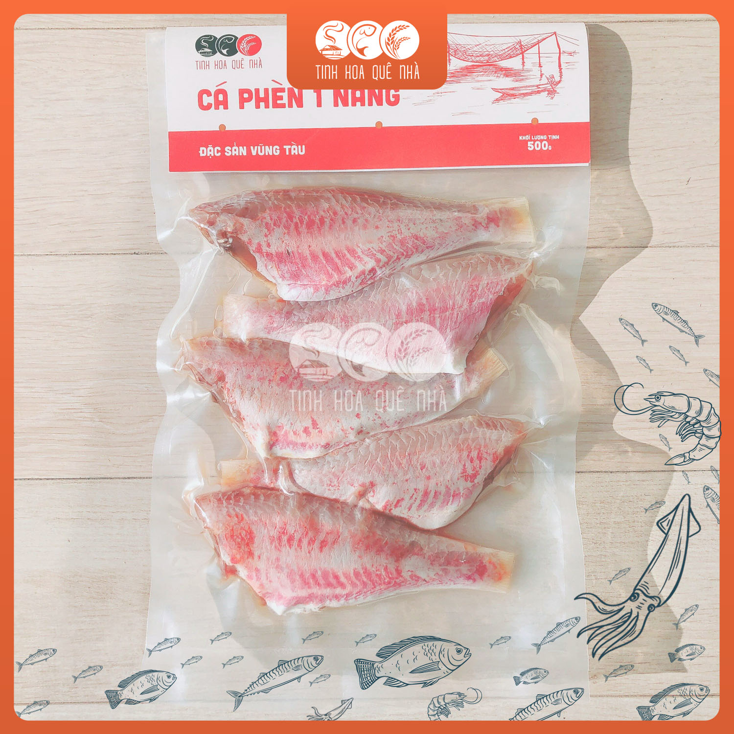 Cá Phèn 1 Nắng khối lượng 500g - 1kg  Tinh Hoa Quê Nhà