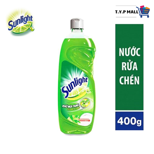 Nước rửa chén sunlight hương trà xanh chai 400g -68335840
