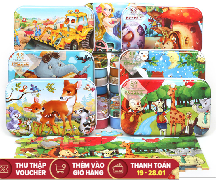 Đồ chơi tranh ghép hình gỗ puzzle - Bộ ghép hình