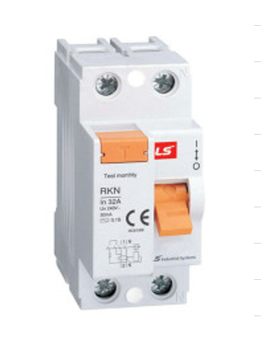 Aptomat chống giật rkn 1p+n 25a ,32a, 40a, 63a 30ma ls
