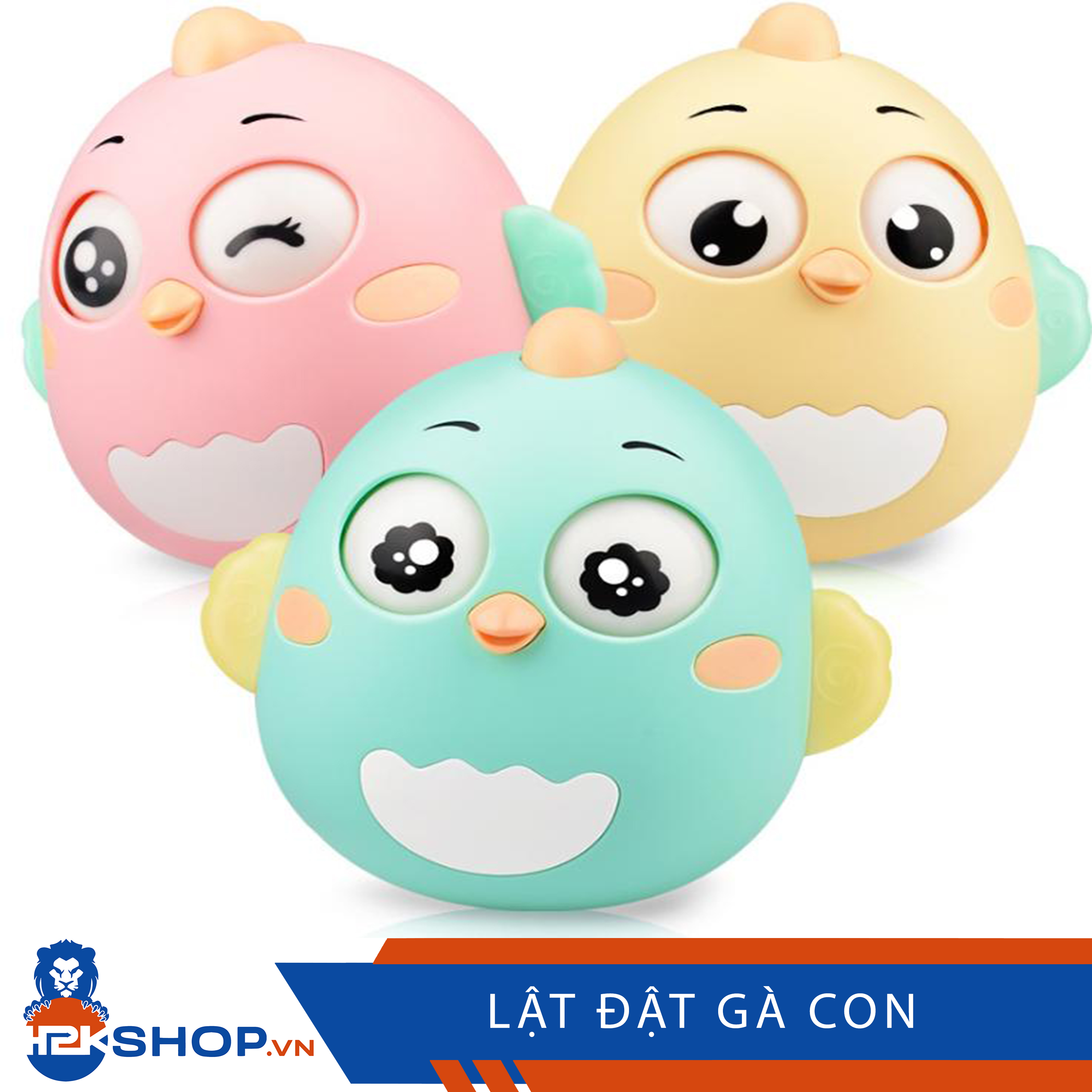 [HCM]Lật Đật Gà Con Mini Dễ Thương Có Phát Nhạc Chất Liệu Nhựa An Toàn Cho Trẻ Sơ Sinh