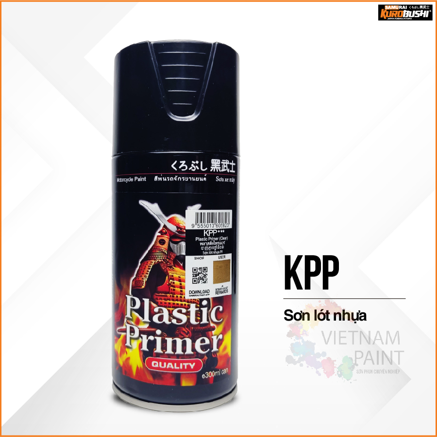 Sơn xịt samurai kurobushi - sơn lót nhựa kpp chuyên dùng cho xe máy