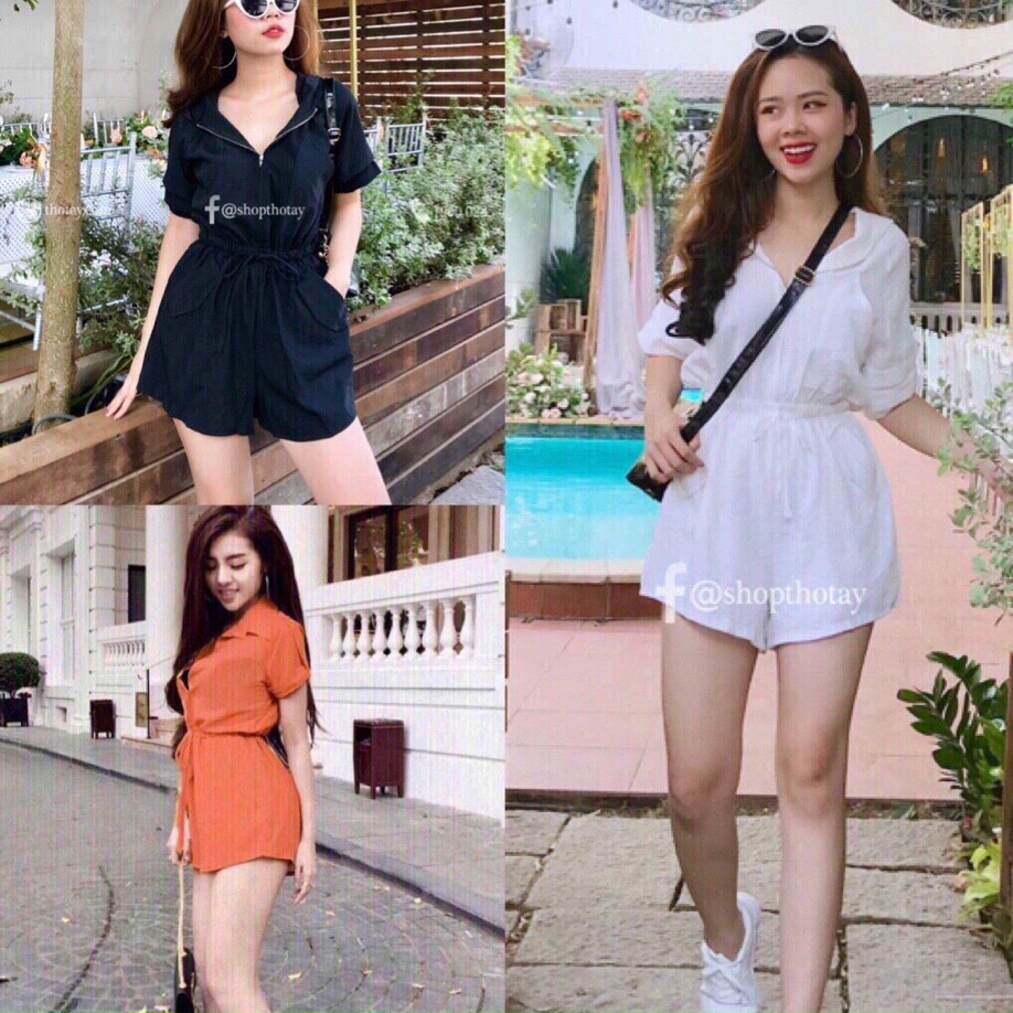 [HCM]HÀNG MỚI Bamboo Shop - JUM NGẮN NĂNG ĐỘNG CỔ SƠ MI PHỐI NÚT TINH TẾ QCS