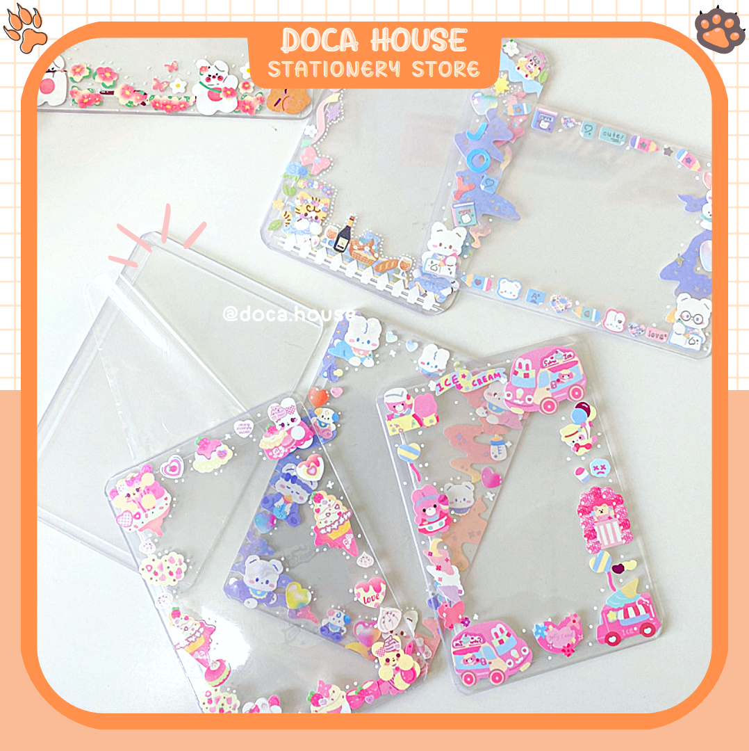 Toploader decor card idol kpop khay đựng bảo vệ ảnh thần tượng b8 ngang có seal 2 mặt