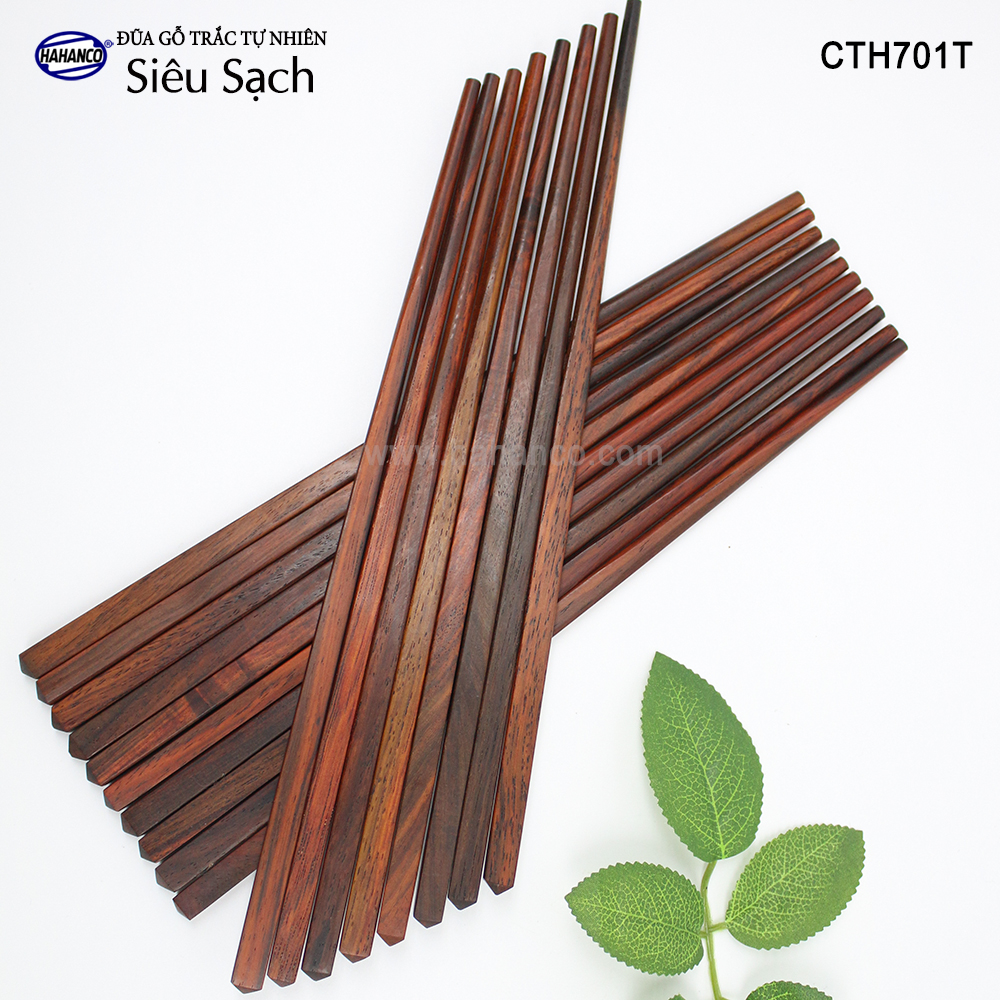 Đũa gỗ trắc trơn siêu sạch vân cực đẹp - cth701t - gỗ trắc tự nhiên - chopstick of hahanco