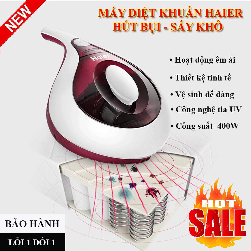 Máy diệt khuẩn, Hút bụi, Sấy khô chăn nệm Haier, diệt khuẩn bằng tia UV làm sạch giường, đệm, chăn, gối húi sạch bụi và bọ  nhỏ cho giường đệm.