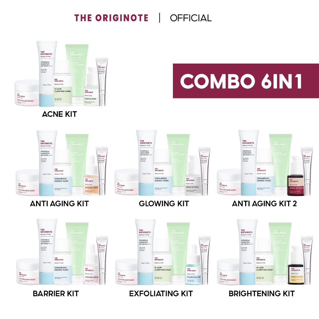 Combo The Originote 6IN1 hỗ trợ cải thiện sắc tố da