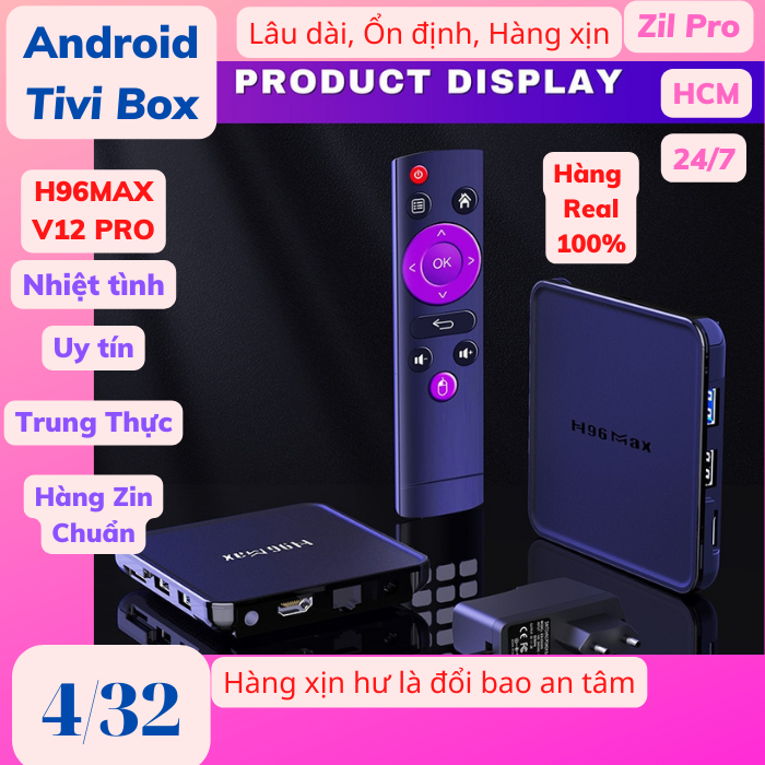Android TV Box H96Max V12 HOT NEW 4GB 32GB RK3318