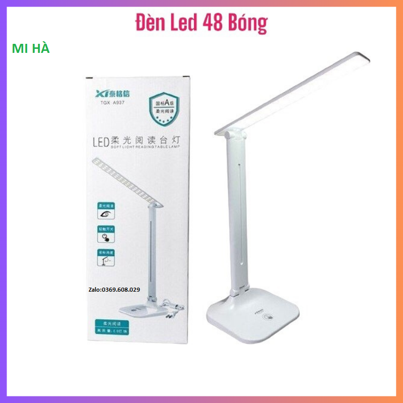 Đèn Led 48 Bóng Để Bàn,Đèn Nối Mi,Nail,Học Tập, Đèn Làm Việc_Đèn Dài Led 48 Bóng 3 Chế Độ Sáng_Đèn 1 Nhánh Để Bàn. MI HÀ