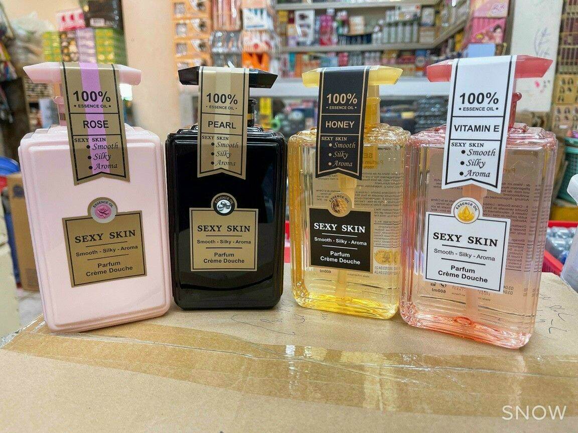 Sữa tắm nước hoa pháp sexy skin màu đen 600ml