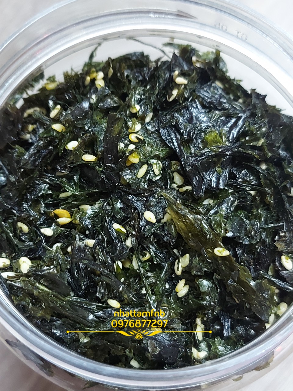 Rong biển sấy mè 100g, Rong biển chay ăn liền