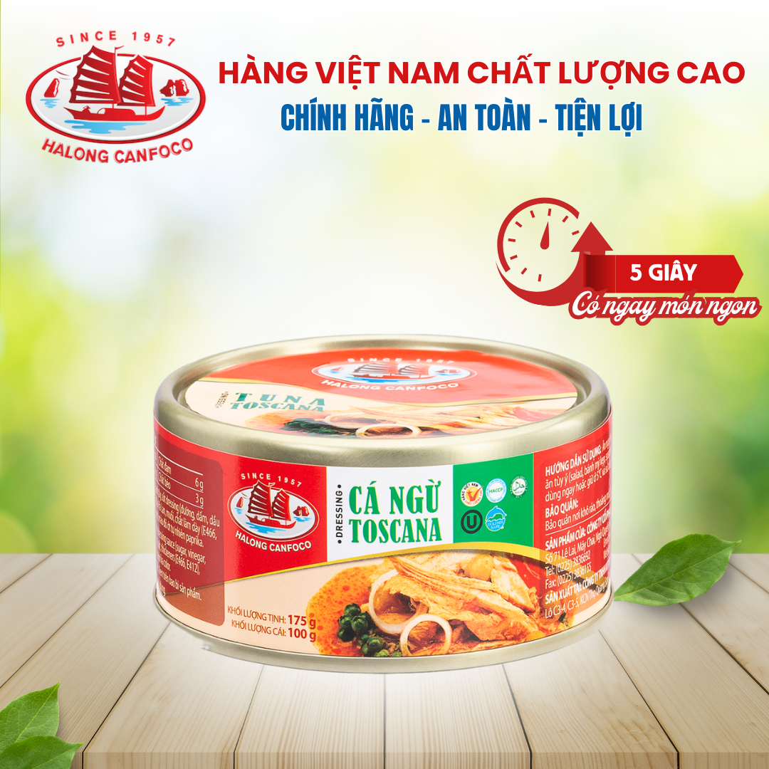 Cá ngừ Toscana 175g - Đồ Hộp Hạ Long