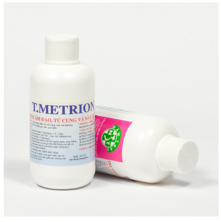 NĂM THÁI T EMETRION 100ml viêm âm đạo, tử cung sau đẻ, sát khuẩn rửa vết thương, phun khử trùng thiết bị và chuồng trại
